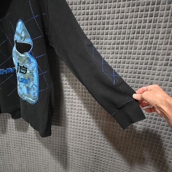 RARE Johnny Blaze Sweatshirt VTG Lg 90s Y2K Street Punk Hip Hop Skater Emo Goth - Picture 9 of 16